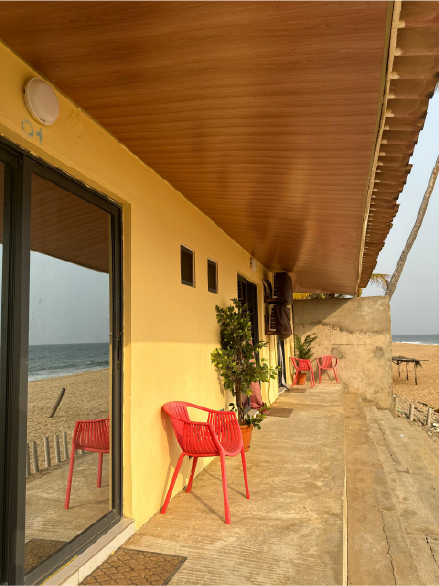Façade de l'Allya Beach Hôtel
